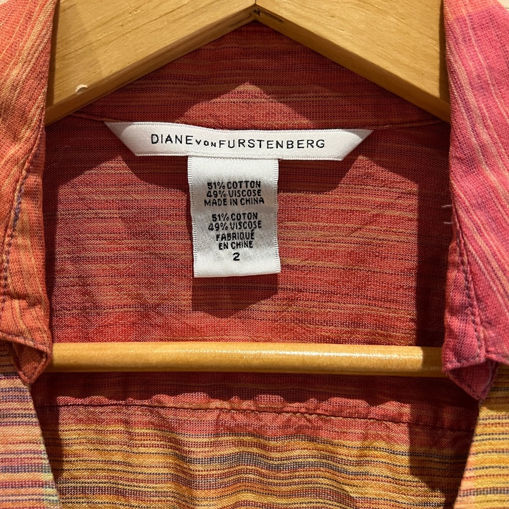 Diane Von Furstenberg Vibrant Pink and Orange Dress
